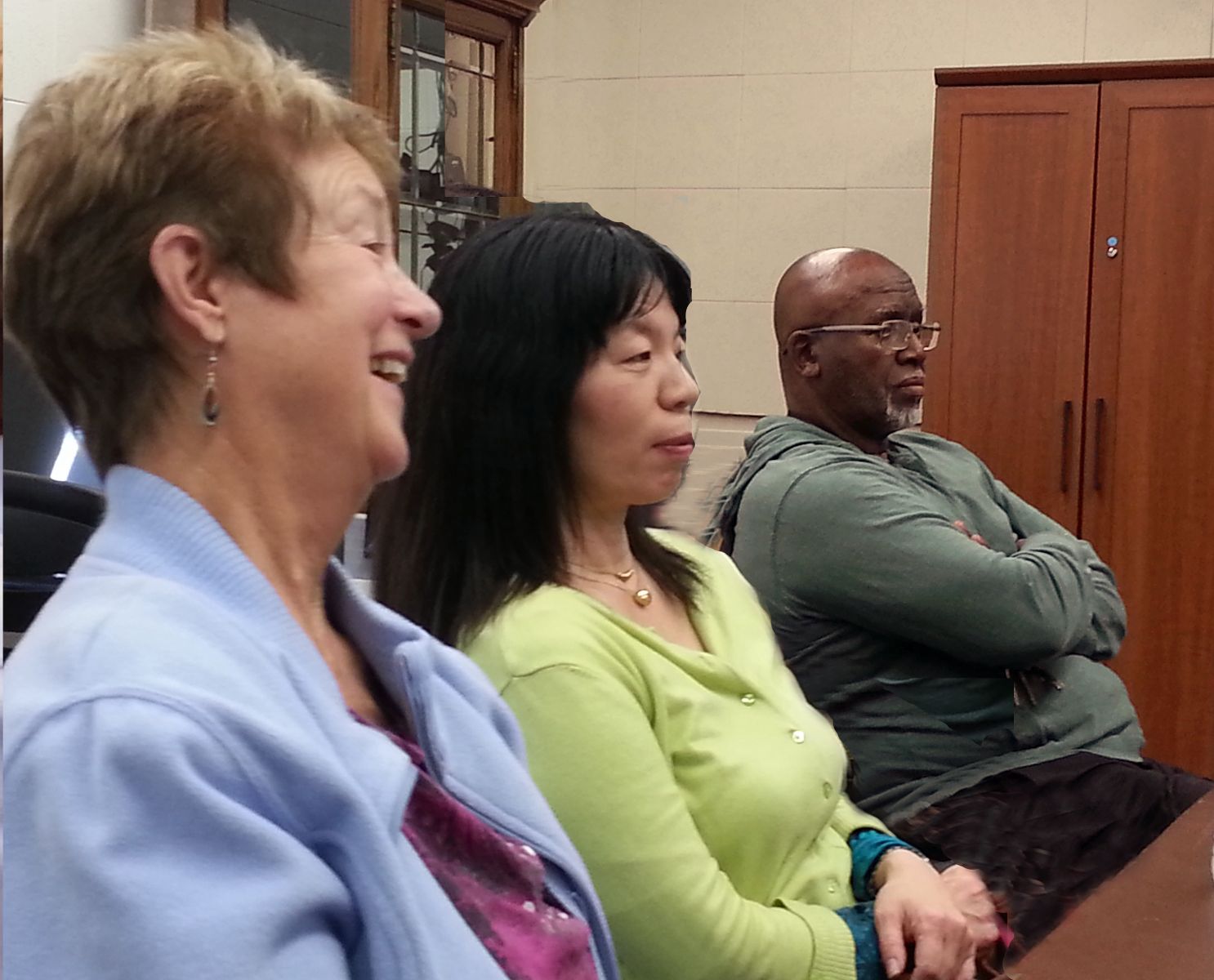 Betsy, Misako, and Roland at Project Day 2-2-15